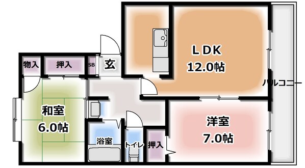 泉美ハイツの物件間取画像